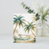 Vintag Style Hawaiian Travel Honolulu Feiertagspostkarte (Stehend Vorderseite)