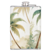 Vintag Style Hawaiian Travel Honolulu Flachmann (Rückseite)