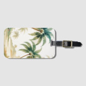 Vintag Style Hawaiian Travel Honolulu Gepäckanhänger (Vorderseite (Horizontal))