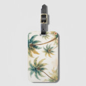 Vintag Style Hawaiian Travel Honolulu Gepäckanhänger (Vorderseite Vertikal)