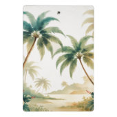 Vintag Style Hawaiian Travel Honolulu Mini Klemmbrett (Rückseite)