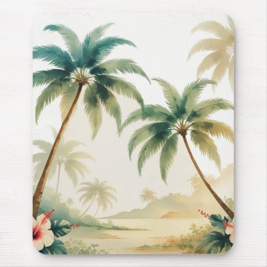 Vintag Style Hawaiian Travel Honolulu Mousepad (Vorne)