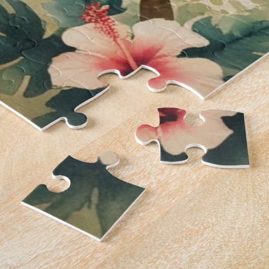 Vintag Style Hawaiian Travel Honolulu Puzzle (Seite)