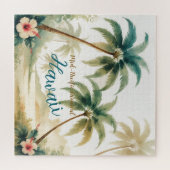 Vintag Style Hawaiian Travel Honolulu Puzzle (Horizontal)