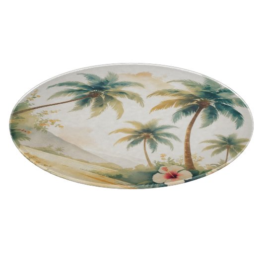 Vintag Style Hawaiian Travel Honolulu Schneidebrett (Ecke)