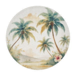 Vintag Style Hawaiian Travel Honolulu Schneidebrett