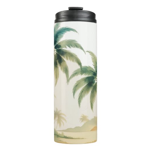 Vintag Style Hawaiian Travel Honolulu Thermosbecher (Vorderseite)