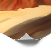 Vintag Style Hawaiian Travel Hula Girl Dancing Poster (Ecke)