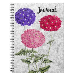 Vintag Style Hydrangea Blume Journal-Notebook Notizblock