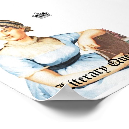 Vintag Style Jane Austen Poster (Ecke)