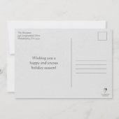 Vintag Style Krampus Family Holiday Postkarte (Rückseite)