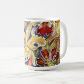 Vintag Style Liege Blume Blumenmuster Tasse Cup (VorderseiteRechts)