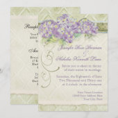 Vintag Style Lilac Hydrangea - Einladung zur Hochz (Vorne/Hinten)
