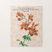 Vintag Style Lily Bunch Faith Puzzle (Vertikal)