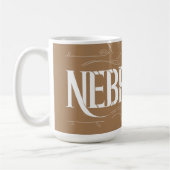 Vintag Style Nebraska Textdesign Kaffeetasse (Links)