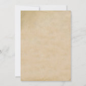 Vintag Style Newsletter Geburtsankündigung Einladung (Rückseite)