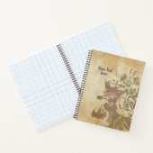 Vintag-Style-Notebook mit Bengalischen Rose Design Notizblock (Innenseite)
