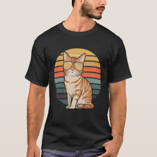 Vintag Style Orange Tabby Cat Lover Kitten Tabby T-Shirt