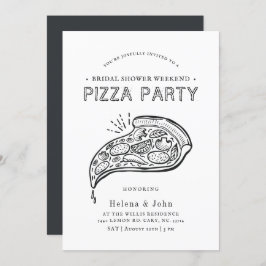 Vintag Style Pizza Party | Brautparty Einladung