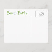 Vintag Style Pool Beach Party Card Einladungspostkarte (Rückseite)