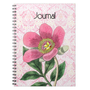 Vintag Style Poppy Blume Journal Notizblock