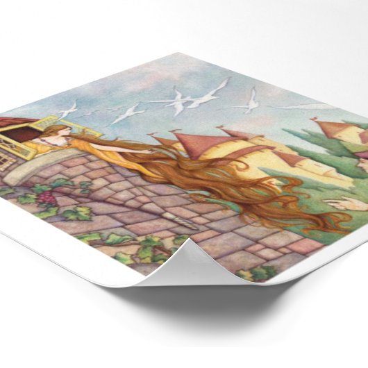 Vintag Style Rapunzel Poster (Ecke)