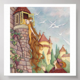 Vintag Style Rapunzel Poster