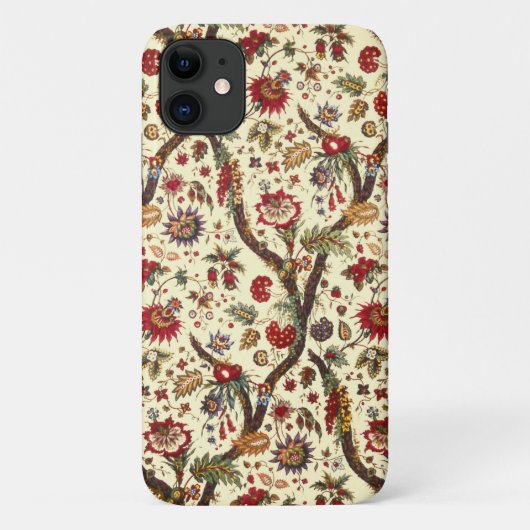 Vintag Style Red Floral Phone Case (Rückseite)