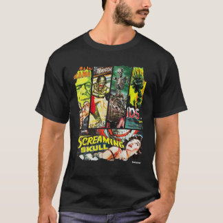 Vintag Style Sci Fi Horror Movie Poster Collage T-Shirt