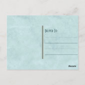 Vintag Style Seashells Postkarte (Rückseite)