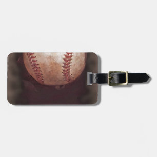 Vintag Style Sepia Baseball Artwork Gepäckanhänger