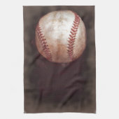 Vintag Style Sepia Baseball Artwork Handtuch (Vertikal)