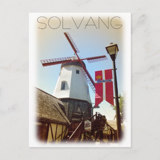 Vintag Style Solvang Postcard! Postkarte (Vorderseite)