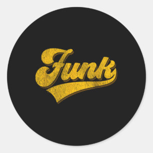 Vintag Style Soul Music Retro Dancing 80er Disco - Runder Aufkleber