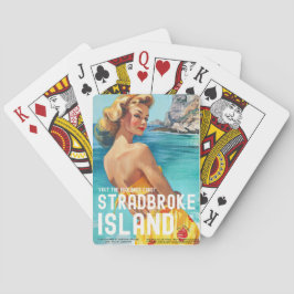 Vintag Style Stradbroke Island Travel Poker Cards Spielkarten