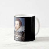 Vintag Style William Shakespeare Tasse (VorderseiteRechts)