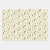 Vintag Styled Snowman Art Geschenkpapier Set (Vorderseite)