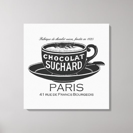 Vintag Suchard Chocolat Ad Leinwanddruck (Vorderseite)
