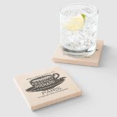 Vintag Suchard Chocolat Ad Square Steinuntersetzer (Seitenansicht)