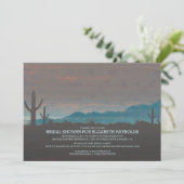 Vintag Südwestlich von Bridal - Einladungen (Stehend Vorderseite)