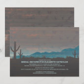 Vintag Südwestlich von Bridal - Einladungen (Vorne/Hinten)