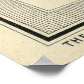 Vintag Suez Canal Map (1922) Poster (Ecke)