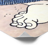 Vintag Sumo Wrestler Poster Print (Ecke)