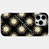 Vintag Sun Muster iPhone Case (Rückseite (Horizontal))
