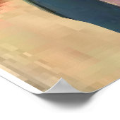 Vintag Sun Rays Japanisch Geisha Retro Poster (Ecke)