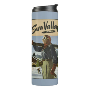 Vintag Sun Valley Idaho USA tumbler Thermosbecher
