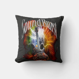 Vintag Sunburst Guitar Kissen