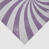 Vintag Sunburst Lila beengte Wavy Lines Seidenpapier (Ausschnitt)