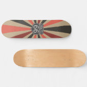 Vintag Sunburst - Route 66 Skateboard (Horizontal)