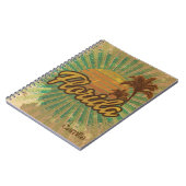 Vintag Sunny Florida, Beach Style Journal Notizblock (Linke Seite)